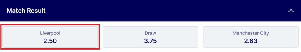 betfred match result market for liverpool v man city desktop