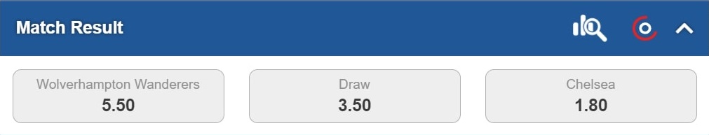 betfred odds for wolves v chelsea desktop